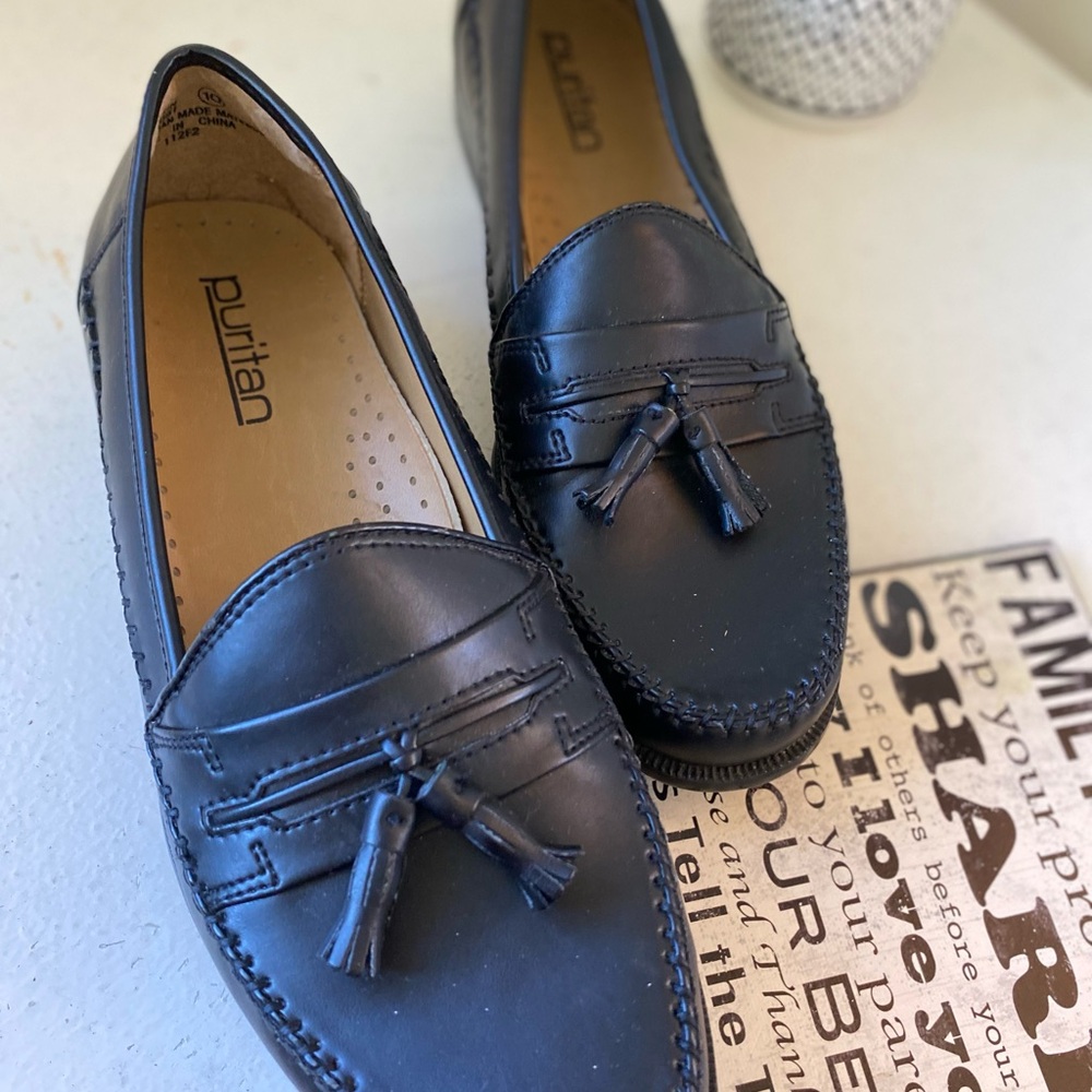 Puritan men’s leather shoes dress formal size 10